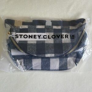 Stoney Clover Lane Black Buffalo Plaid Jumbo Fanny Pack